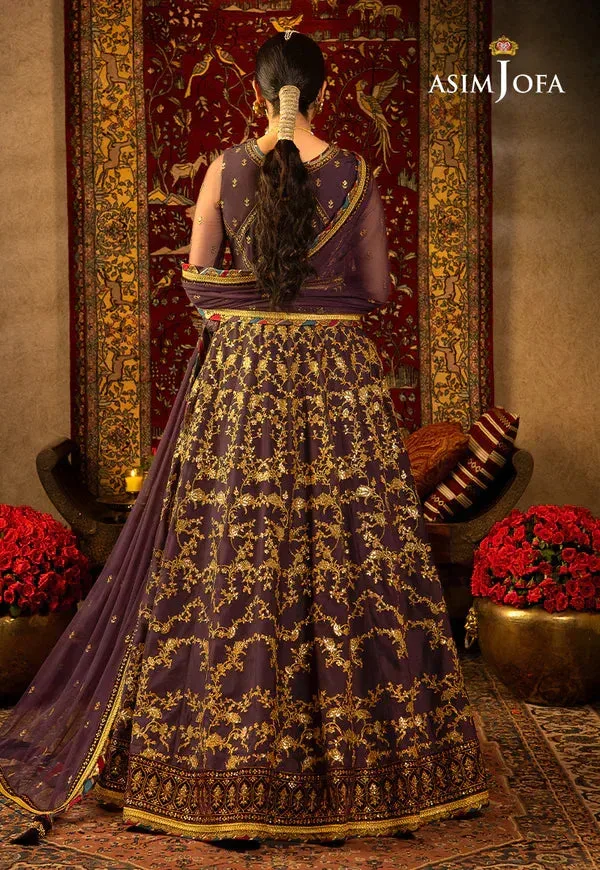 Asim Jofa Velvet Festive 23 Purple Velvet – view 6 – Poshaq