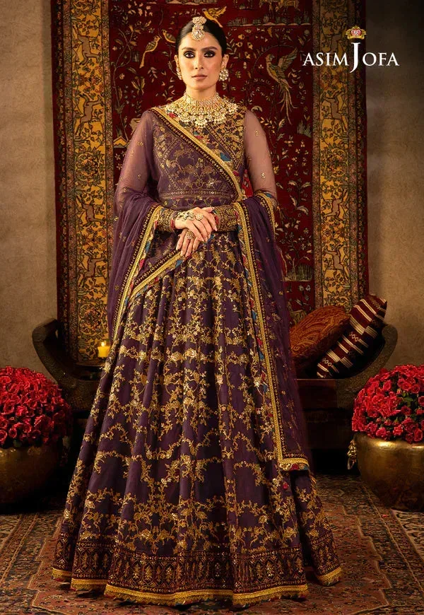 Asim Jofa Velvet Festive 23 Purple Velvet – view 7 – Poshaq