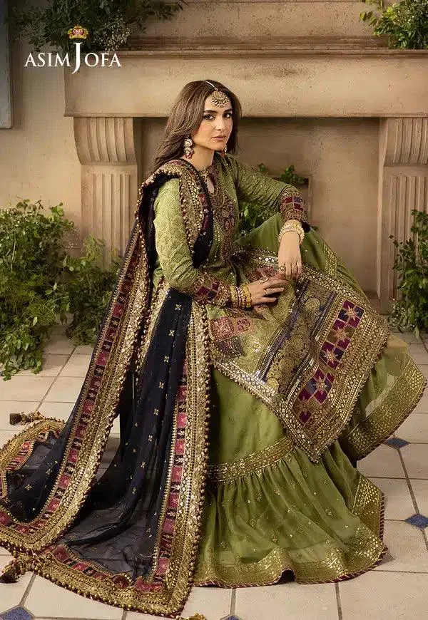 Asim Jofa Khwab e Naubahar 23 Magenta Raw Silk – view 10 – Poshaq