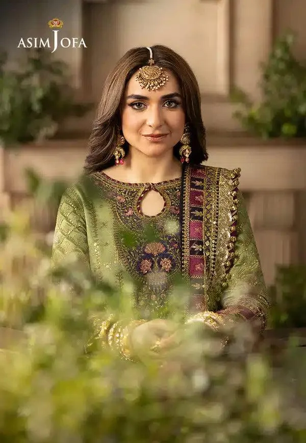 Asim Jofa Khwab e Naubahar 23 Magenta Raw Silk – view 4 – Poshaq
