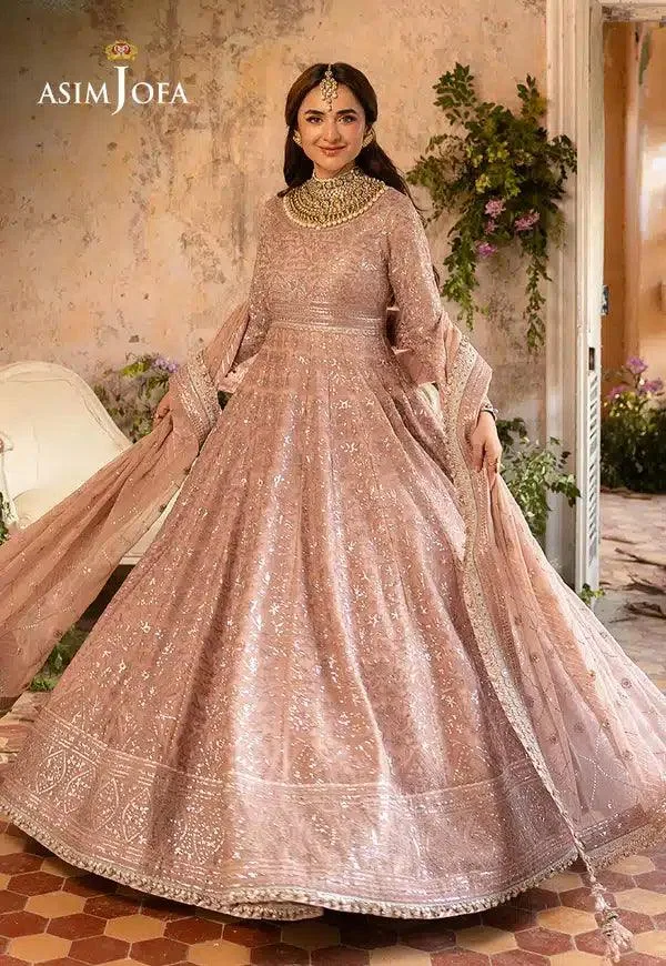 Asim Jofa Khwab e Naubahar 23 Pink Chiffon – view 10 – Poshaq