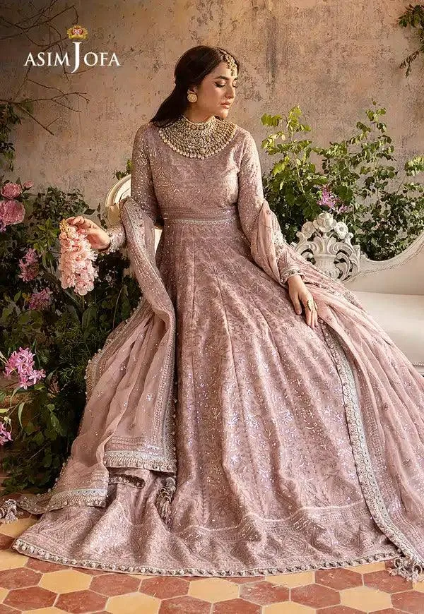 Asim Jofa Khwab e Naubahar 23 Pink Chiffon – view 11 – Poshaq