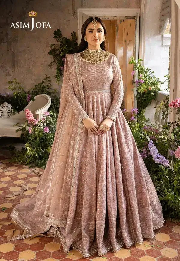 Asim Jofa Khwab e Naubahar 23 Pink Chiffon – view 12 – Poshaq