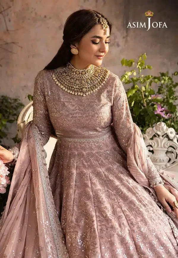Asim Jofa Khwab e Naubahar 23 Pink Chiffon – view 3 – Poshaq