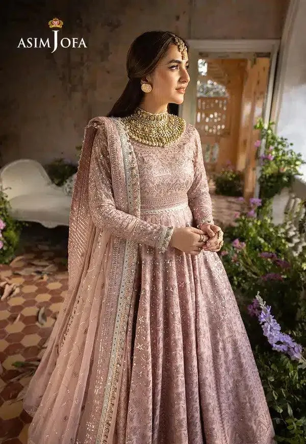 Asim Jofa Khwab e Naubahar 23 Pink Chiffon – view 4 – Poshaq