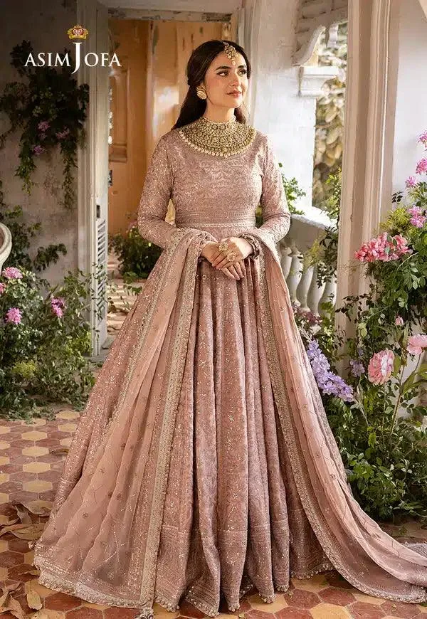 Asim Jofa Khwab e Naubahar 23 Pink Chiffon – view 6 – Poshaq