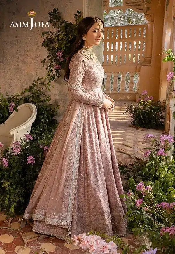 Asim Jofa Khwab e Naubahar 23 Pink Chiffon – view 8 – Poshaq