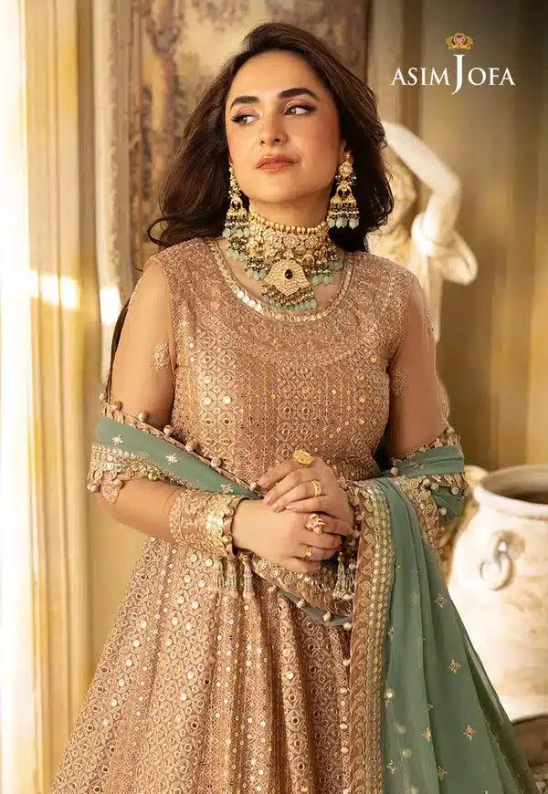 Asim Jofa Khwab e Naubahar 23 Pink Raw Silk – view 7 – Poshaq