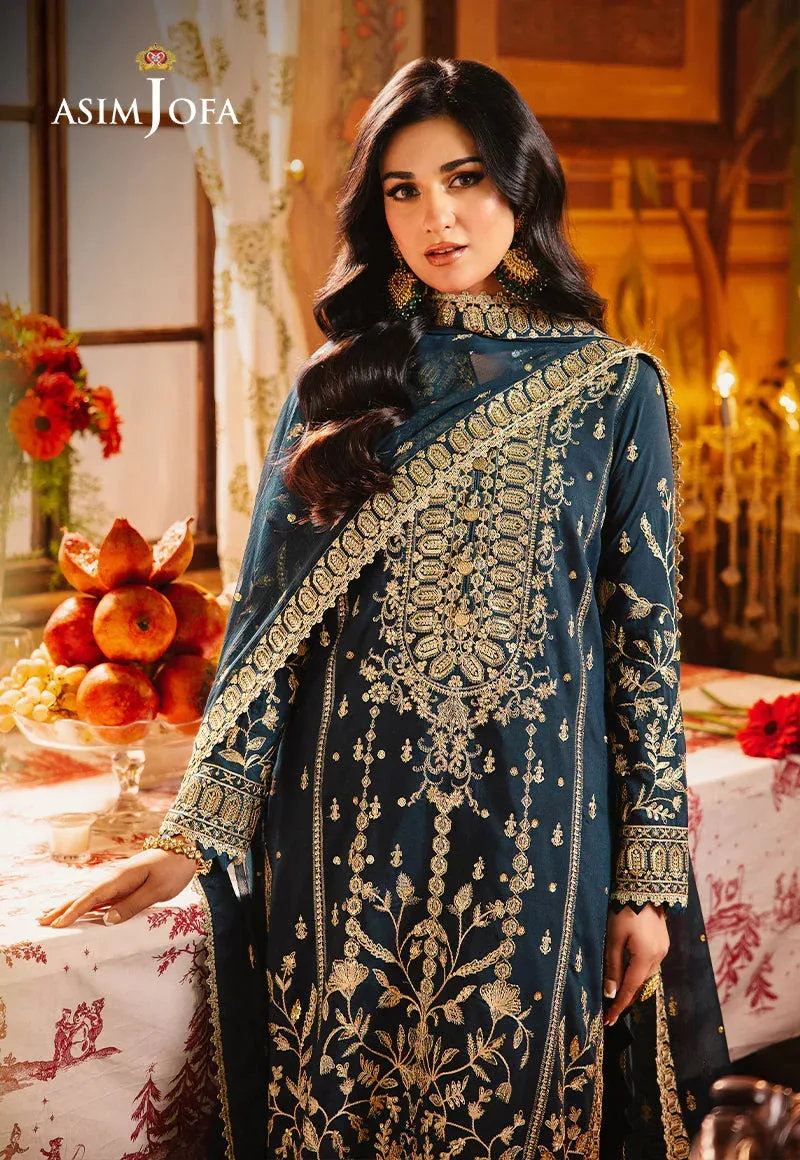 Asim Jofa Afsanay Luxury Pret Beige Lawn – view 2 – Poshaq