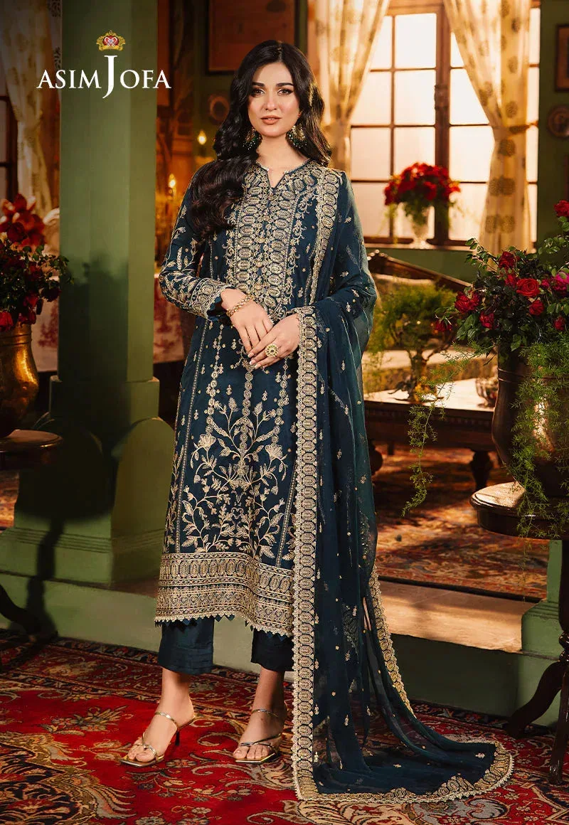 Asim Jofa Afsanay Luxury Pret Beige Lawn – view 4 – Poshaq