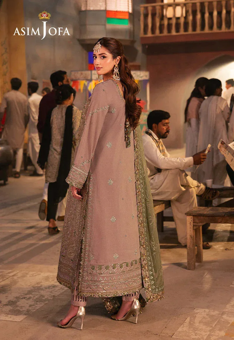 Asim Jofa Chamkeli Formals 24 Green Silk – view 2 – Poshaq