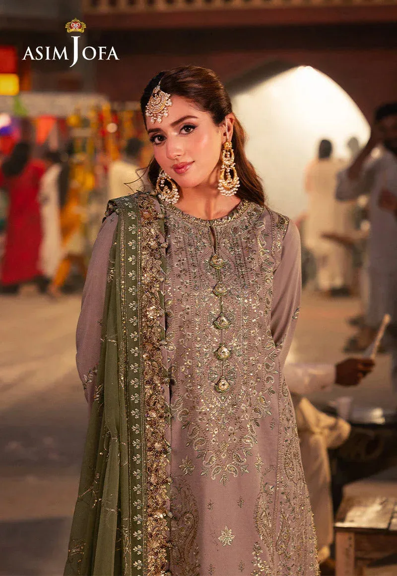 Asim Jofa Chamkeli Formals 24 Green Silk – view 3 – Poshaq
