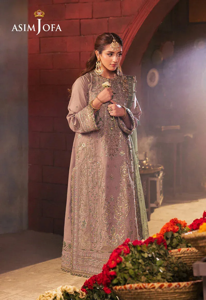 Asim Jofa Chamkeli Formals 24 Green Silk – view 4 – Poshaq
