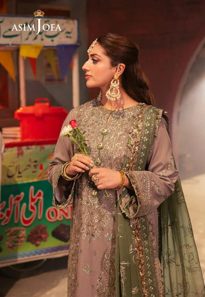 Asim Jofa Chamkeli Formals 24 Green Silk – view 5 – Poshaq