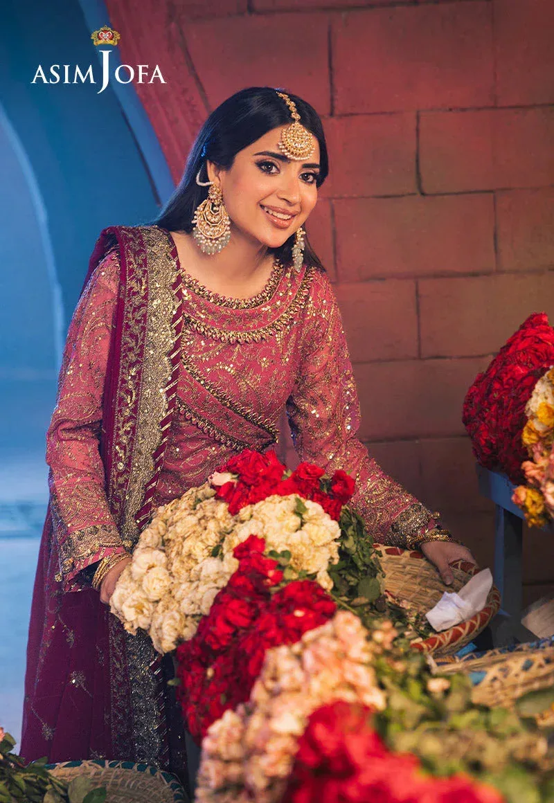 Asim Jofa Chamkeli Formals 24 Pink Chiffon – view 4 – Poshaq