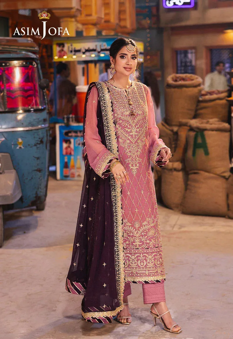 Asim Jofa Chamkeli Formals 24 Lavender Chiffon – view 1 – Poshaq