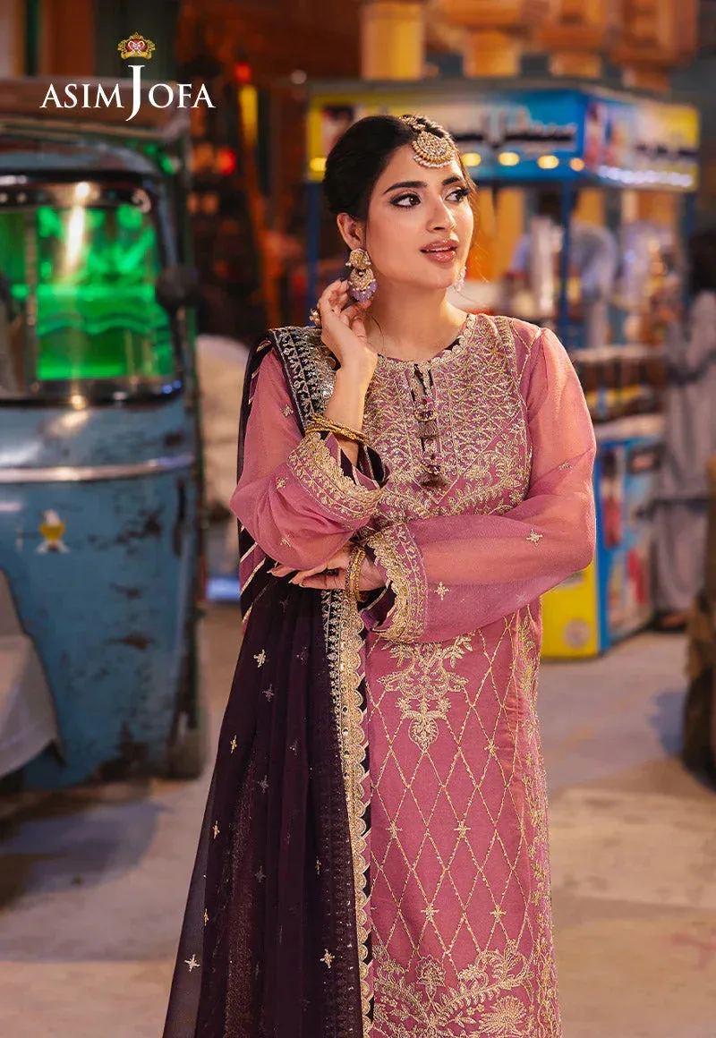 Asim Jofa Chamkeli Formals 24 Lavender Chiffon – view 3 – Poshaq