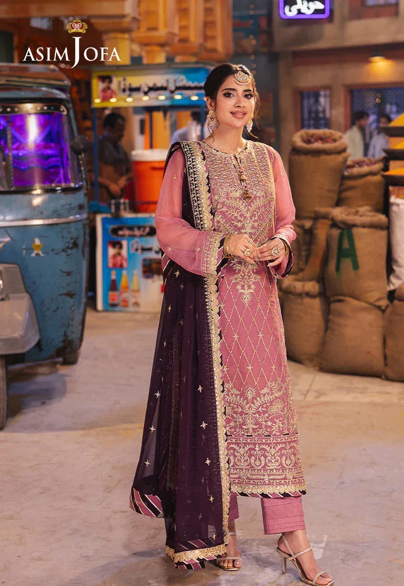Asim Jofa Chamkeli Formals 24 Lavender Chiffon – view 4 – Poshaq