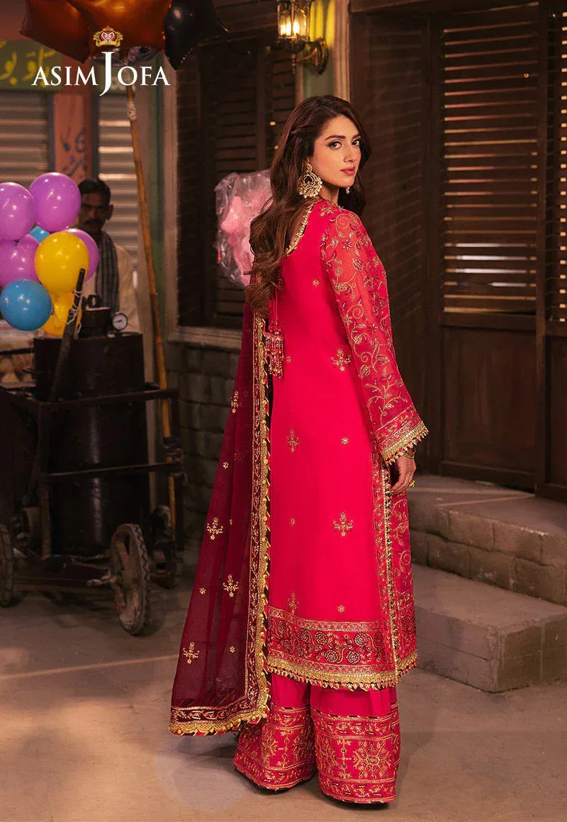 Asim Jofa Chamkeli Formals 24 Magenta Chiffon – view 2 – Poshaq