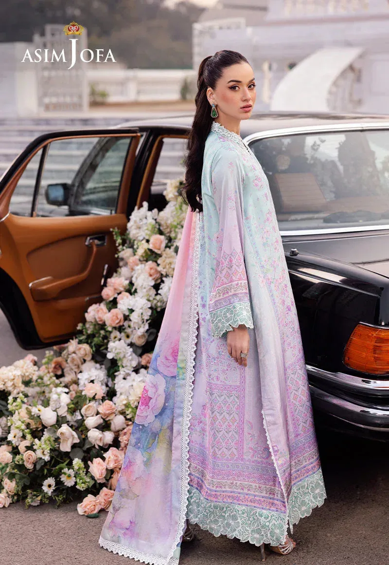 Asim Jofa Charmuse Silk Pink Raw Silk – view 2 – Poshaq