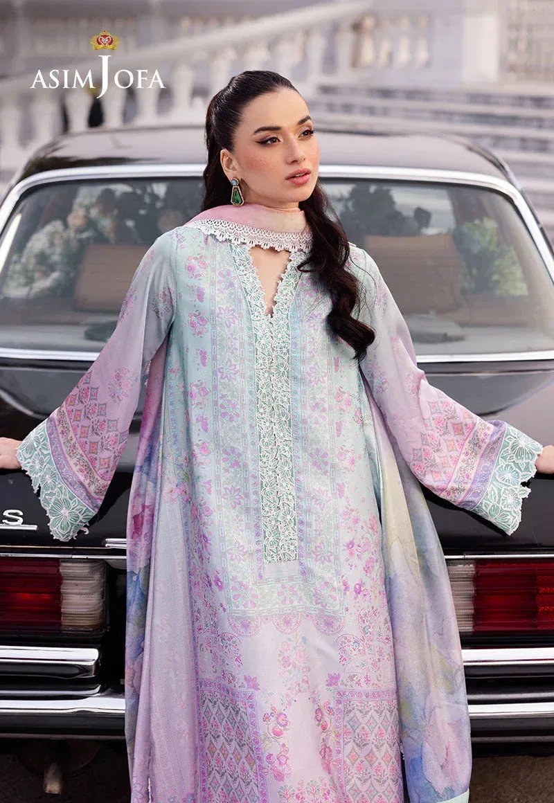 Asim Jofa Charmuse Silk Pink Raw Silk – view 3 – Poshaq