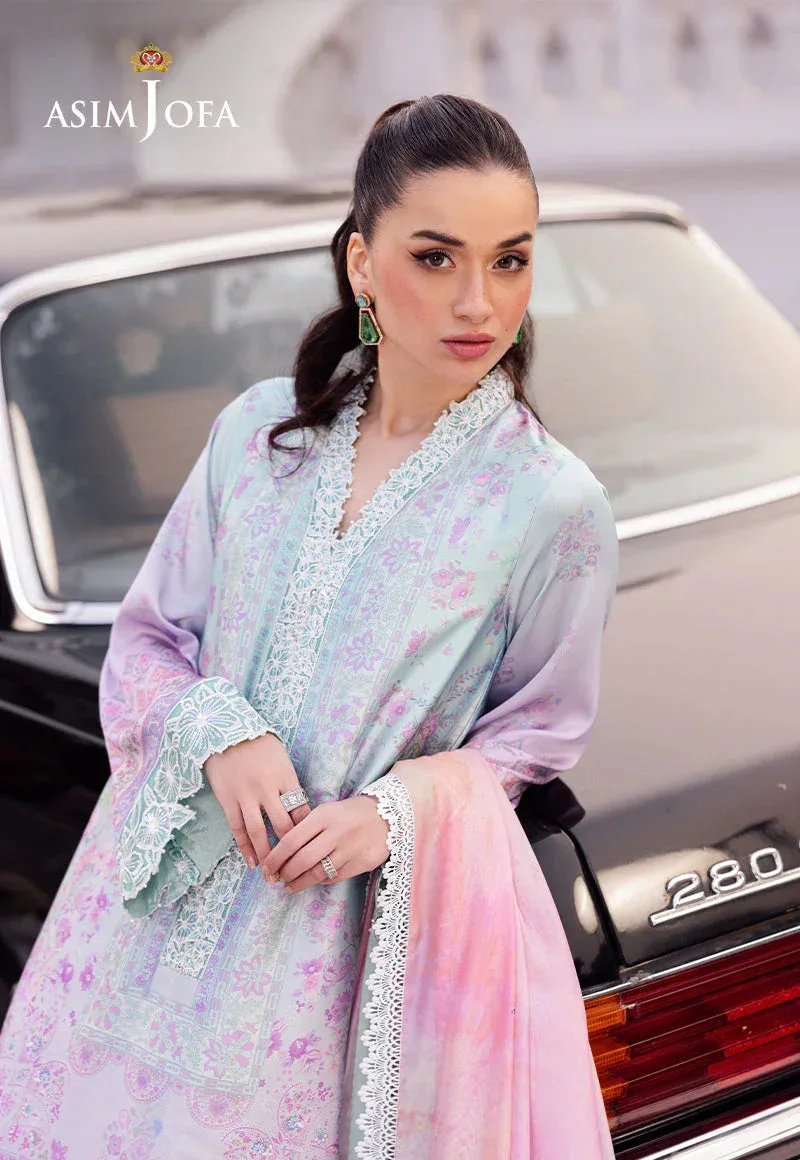 Asim Jofa Charmuse Silk Pink Raw Silk – view 4 – Poshaq