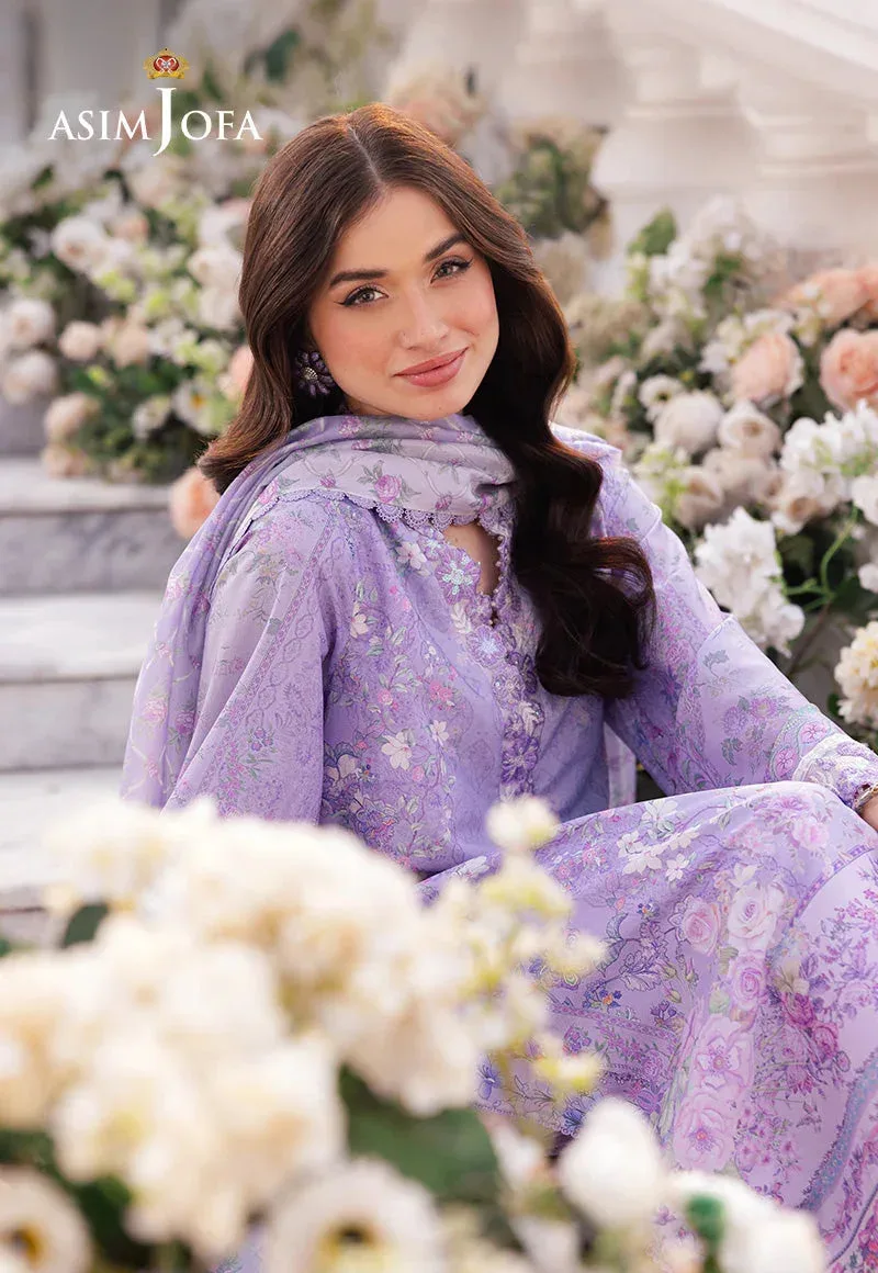 Asim Jofa Charmuse Silk Lilac Silk – view 3 – Poshaq
