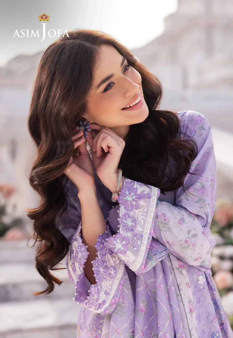 Asim Jofa Charmuse Silk Lilac Silk – view 4 – Poshaq