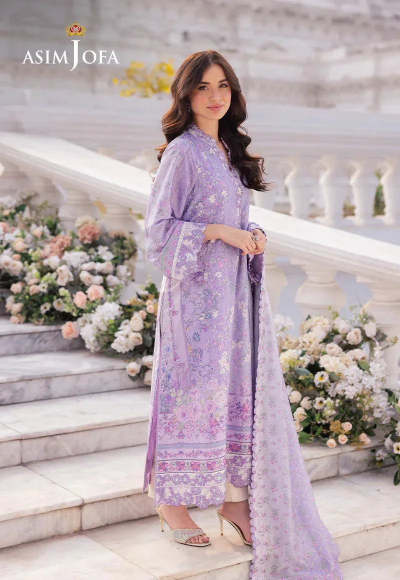 Asim Jofa Charmuse Silk Lilac Silk – view 5 – Poshaq