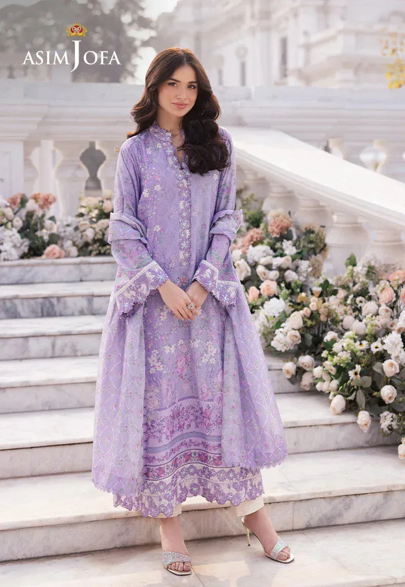 Asim Jofa Charmuse Silk Lilac Silk – view 6 – Poshaq