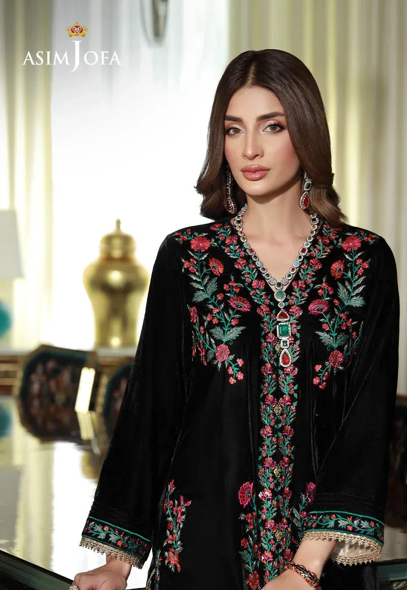 Asim Jofa Velvet Edit Black Velvet – view 3 – Poshaq