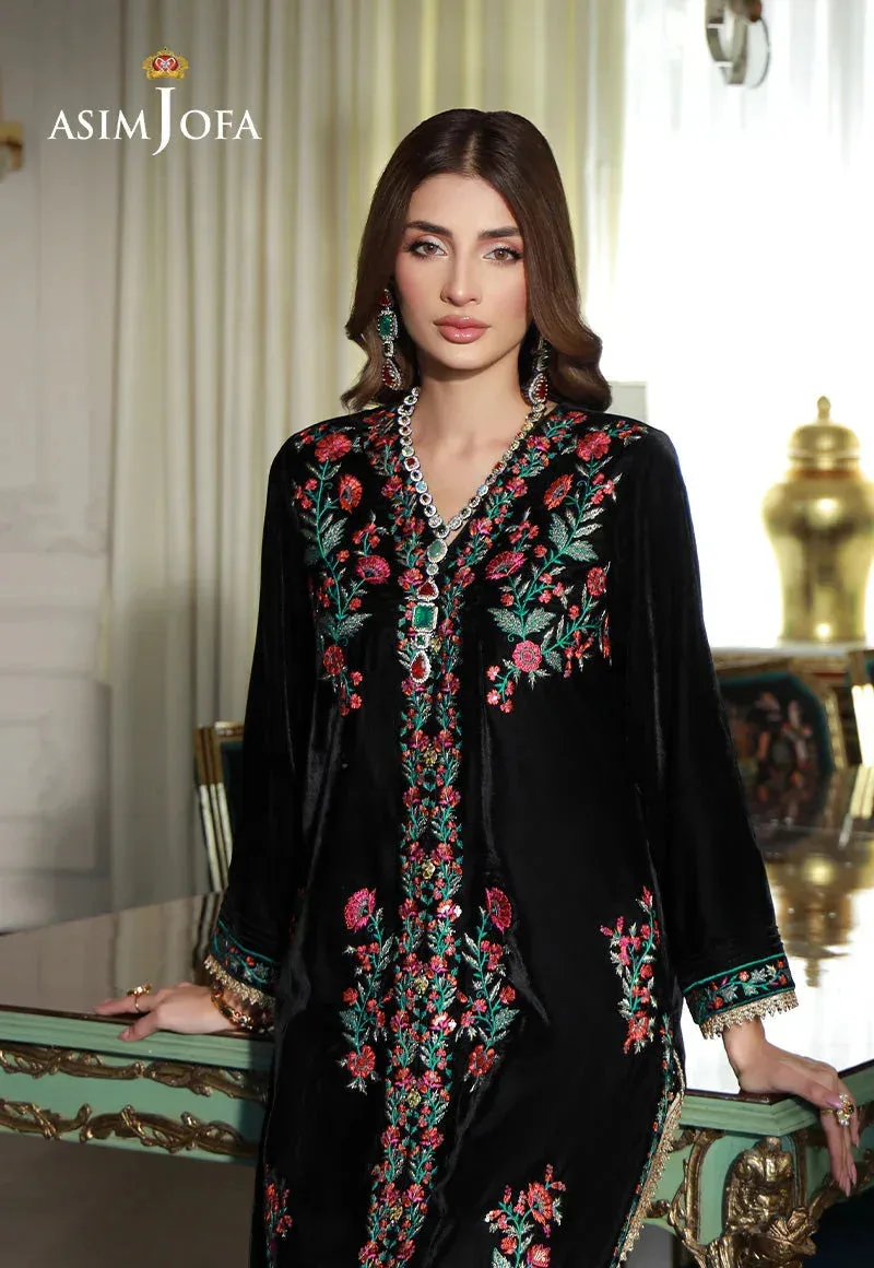 Asim Jofa Velvet Edit Black Velvet – view 4 – Poshaq