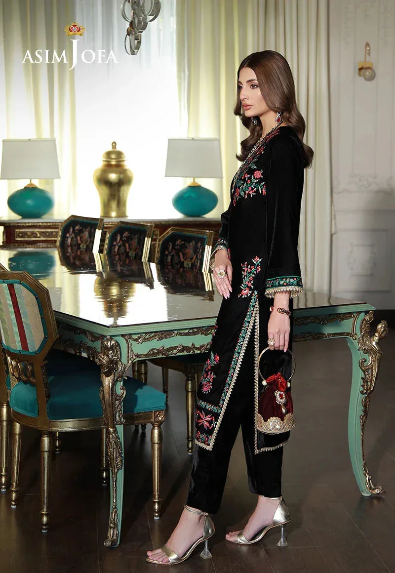 Asim Jofa Velvet Edit Black Velvet – view 5 – Poshaq