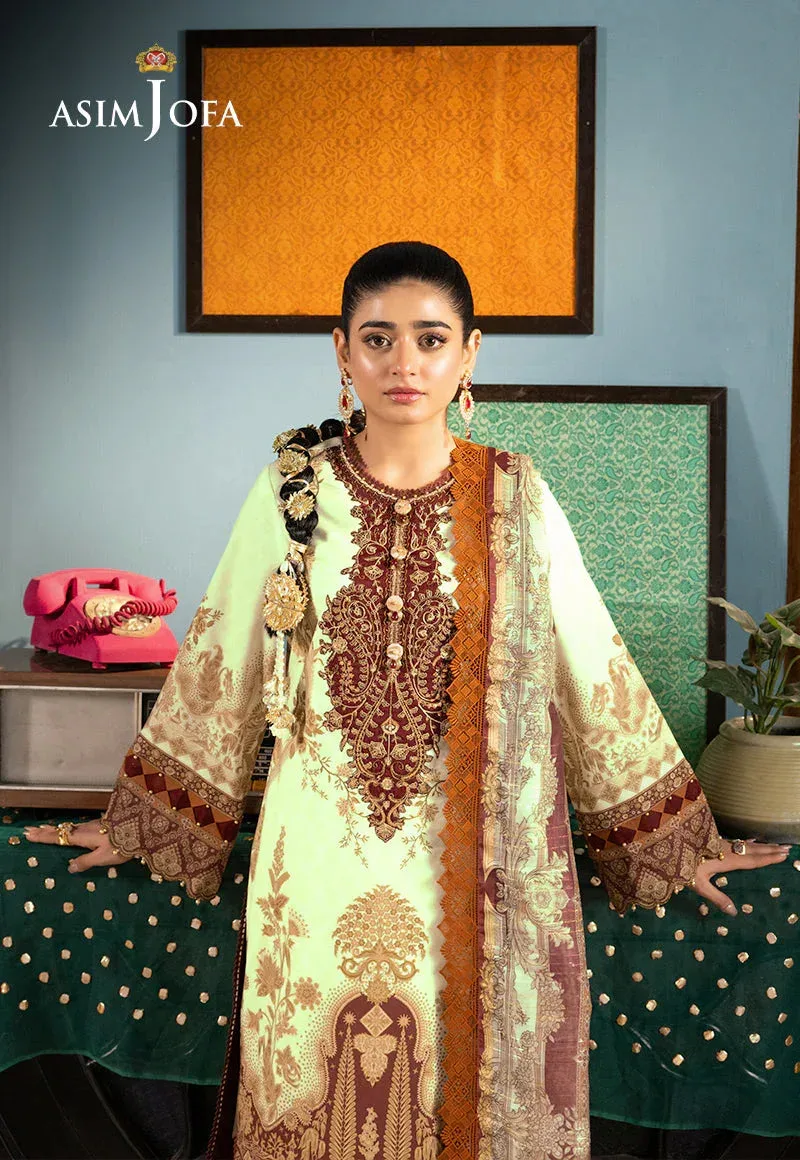 Asim Jofa Asra Festive Essentials Off White Organza – view 3 – Poshaq