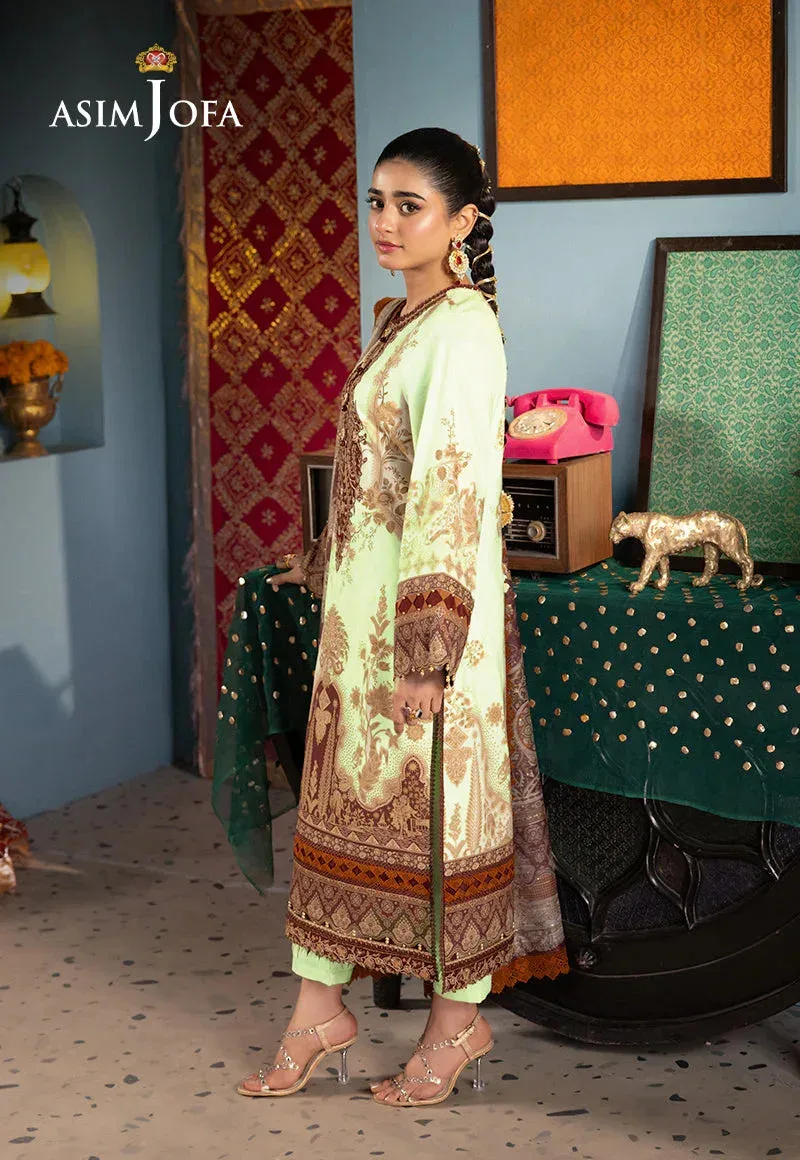Asim Jofa Asra Festive Essentials Off White Organza – view 4 – Poshaq