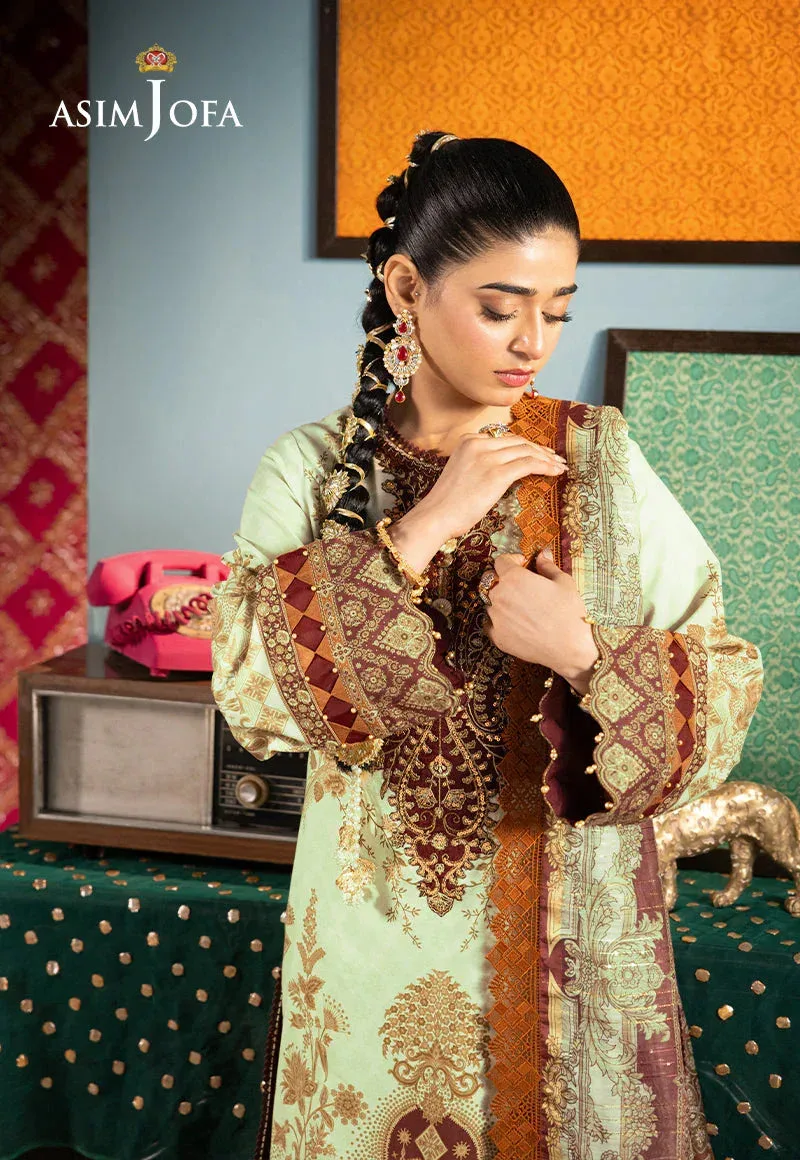 Asim Jofa Asra Festive Essentials Off White Organza – view 5 – Poshaq