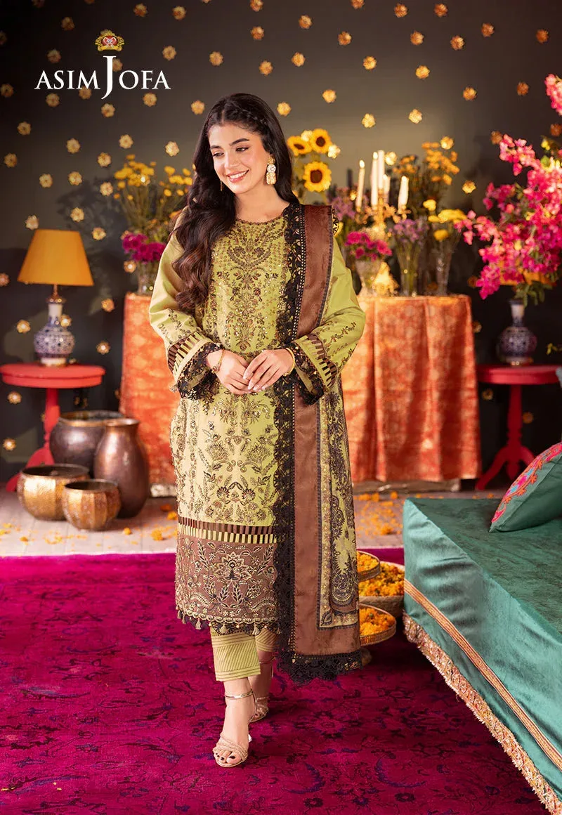 Asim Jofa Asra Festive Essentials Black Jacquard – view 1 – Poshaq