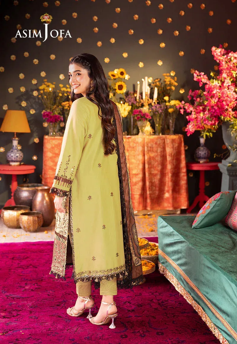Asim Jofa Asra Festive Essentials Black Jacquard – view 2 – Poshaq