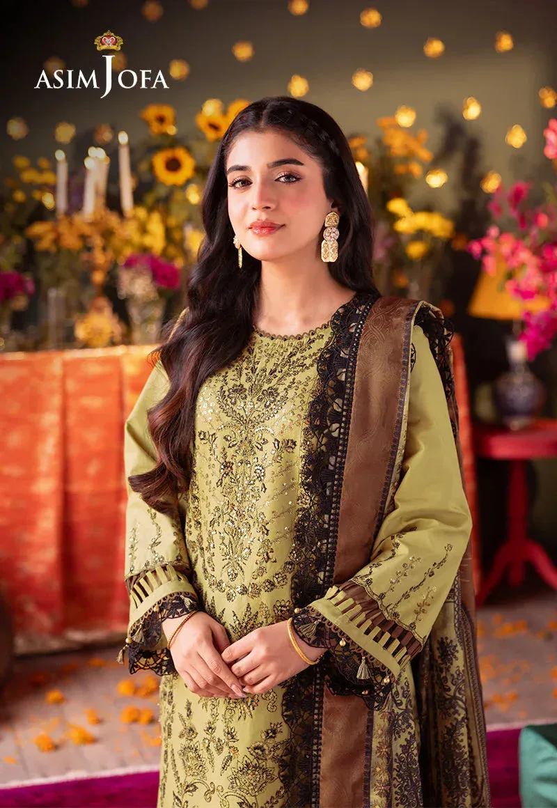 Asim Jofa Asra Festive Essentials Black Jacquard – view 3 – Poshaq