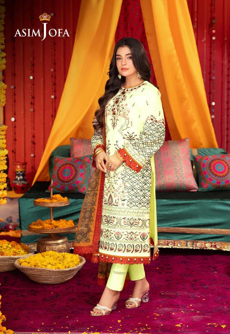 Asim Jofa Asra Festive Essentials White Cambric – view 5 – Poshaq
