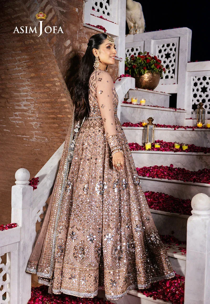 Asim Jofa Jaan e Jahan Pink Chiffon – view 2 – Poshaq