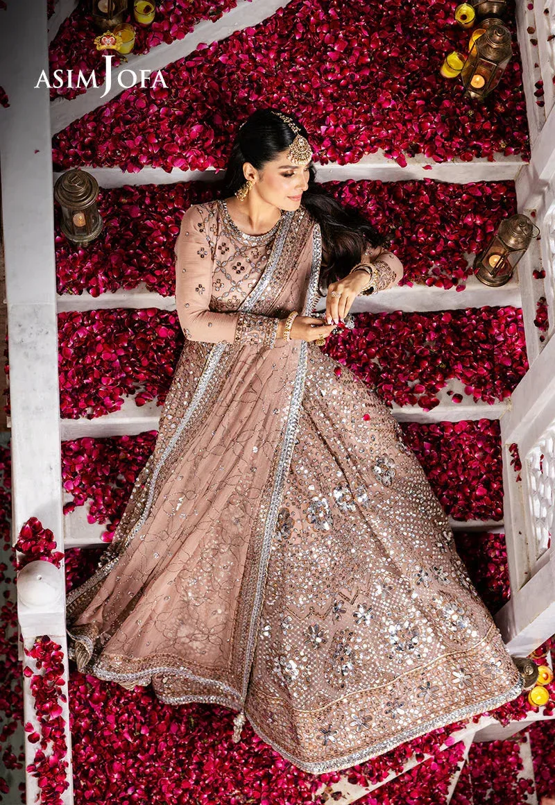Asim Jofa Jaan e Jahan Pink Chiffon – view 4 – Poshaq