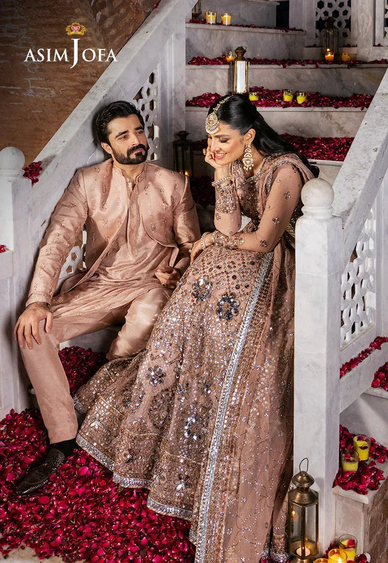 Asim Jofa Jaan e Jahan Pink Chiffon – view 5 – Poshaq