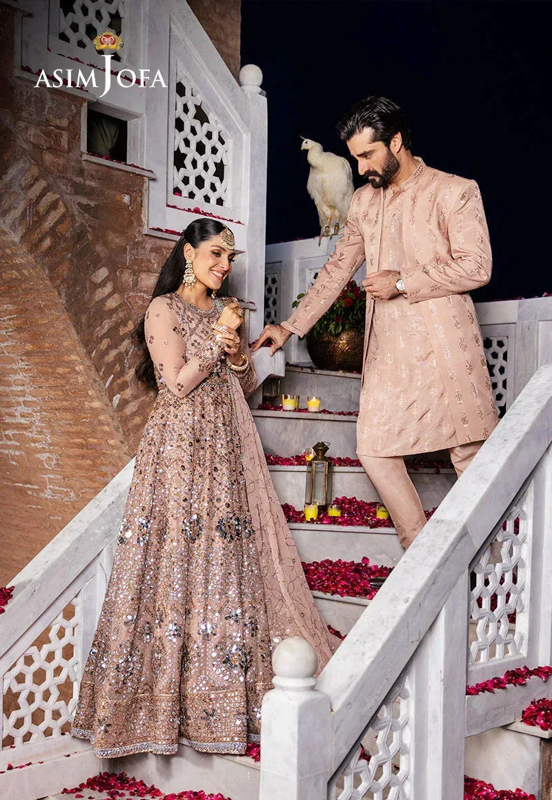 Asim Jofa Jaan e Jahan Pink Chiffon – view 7 – Poshaq