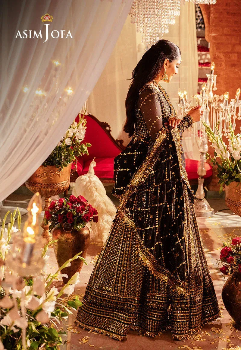 Asim Jofa Jaan e Jahan Black Chiffon – view 7 – Poshaq