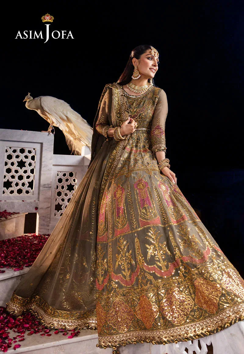 Asim Jofa Jaan e Jahan Green Chiffon – view 7 – Poshaq