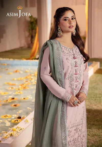 Asim Jofa Dhanak Rang Collection Pink Chiffon – view 6 – Poshaq