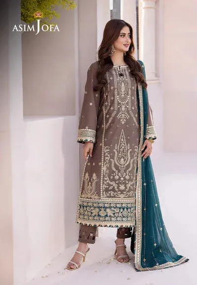 Asim Jofa Dhanak Rang Collection Black Organza – view 1 – Poshaq