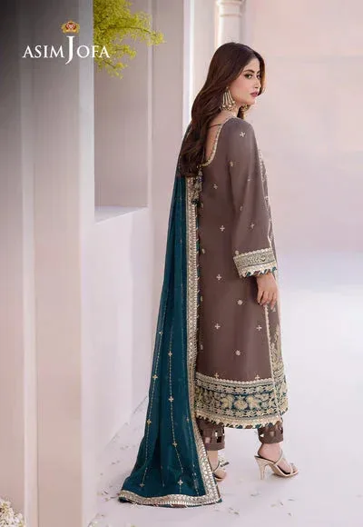 Asim Jofa Dhanak Rang Collection Black Organza – view 2 – Poshaq