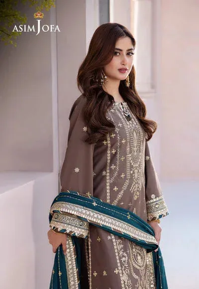 Asim Jofa Dhanak Rang Collection Black Organza – view 3 – Poshaq